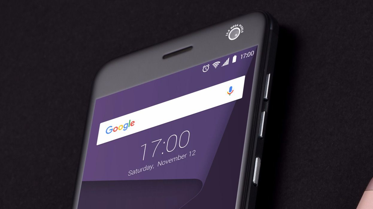 Primer plano de un smartphone ZTE Blade