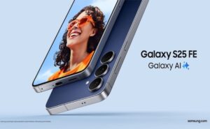 Cartel promocional de dispositivo Sansumg